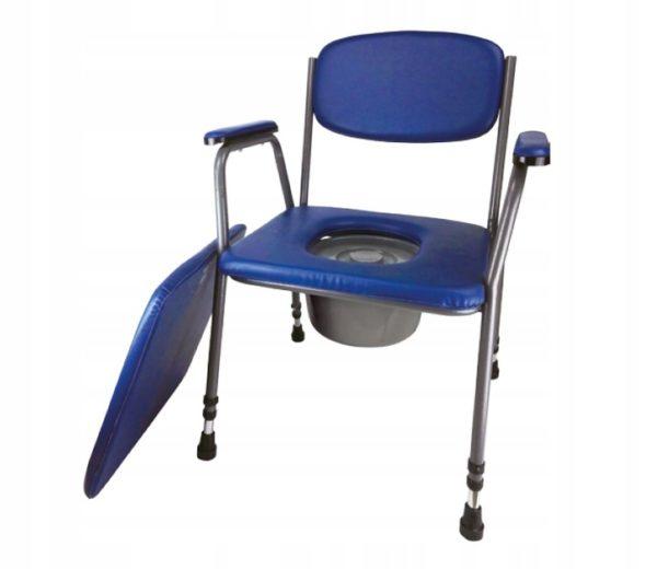 Krzesło toaletowe, stalowe