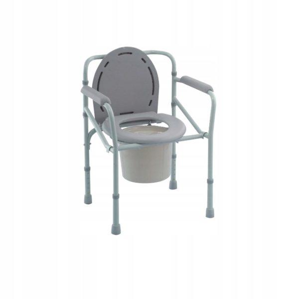 Krzesło toaletowe, aluminiowe