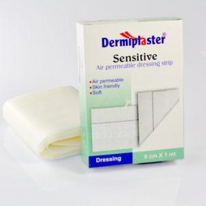 Plaster włókninowy z opatrunkiem hypoalergicznym Dermiplaster 6cmx1m