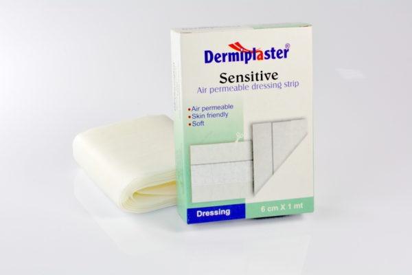 Plaster włókninowy z opatrunkiem hypoalergicznym Dermiplaster 6cmx1m