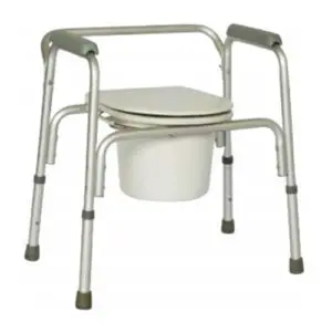 Krzesło toaletowe, aluminiowe